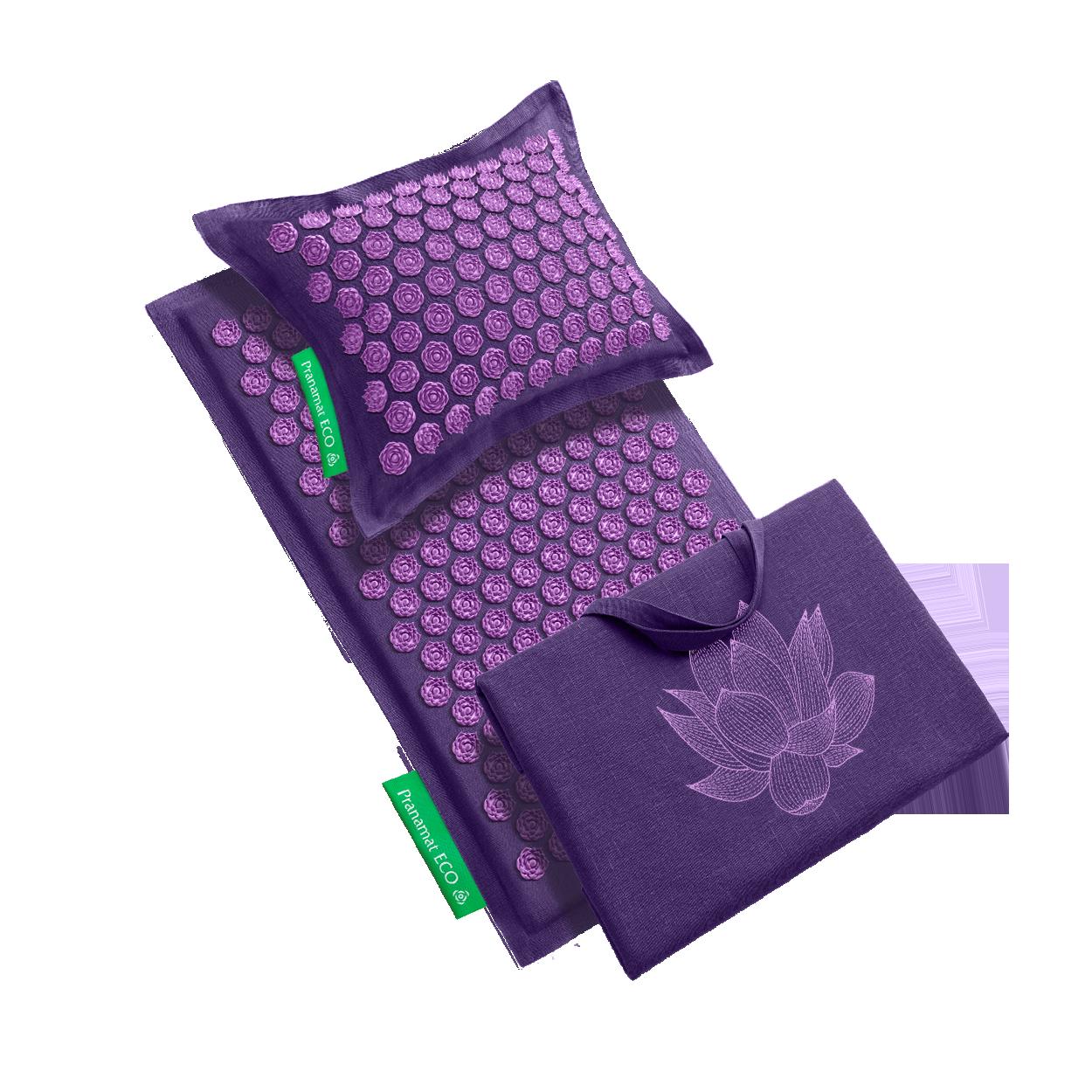 Pranamat + PranaPillow + BigBag Violet & Violet