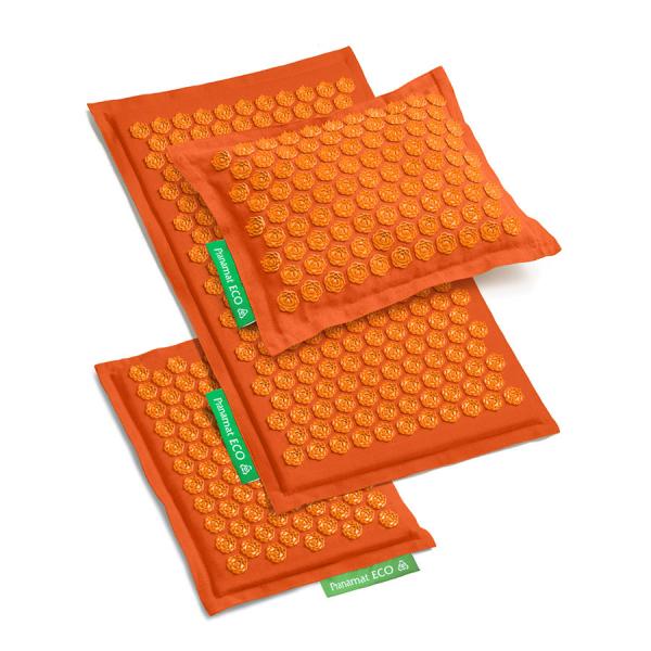 Pranamat ECO Set (Mat + Pillow + Mini) Orange & Orange