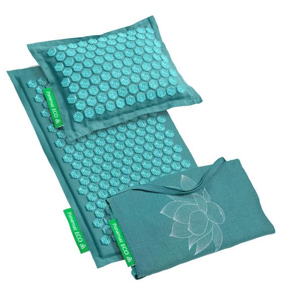 Pranamat ECO + PranaPillow + BigBag Turquoise & Turquoise