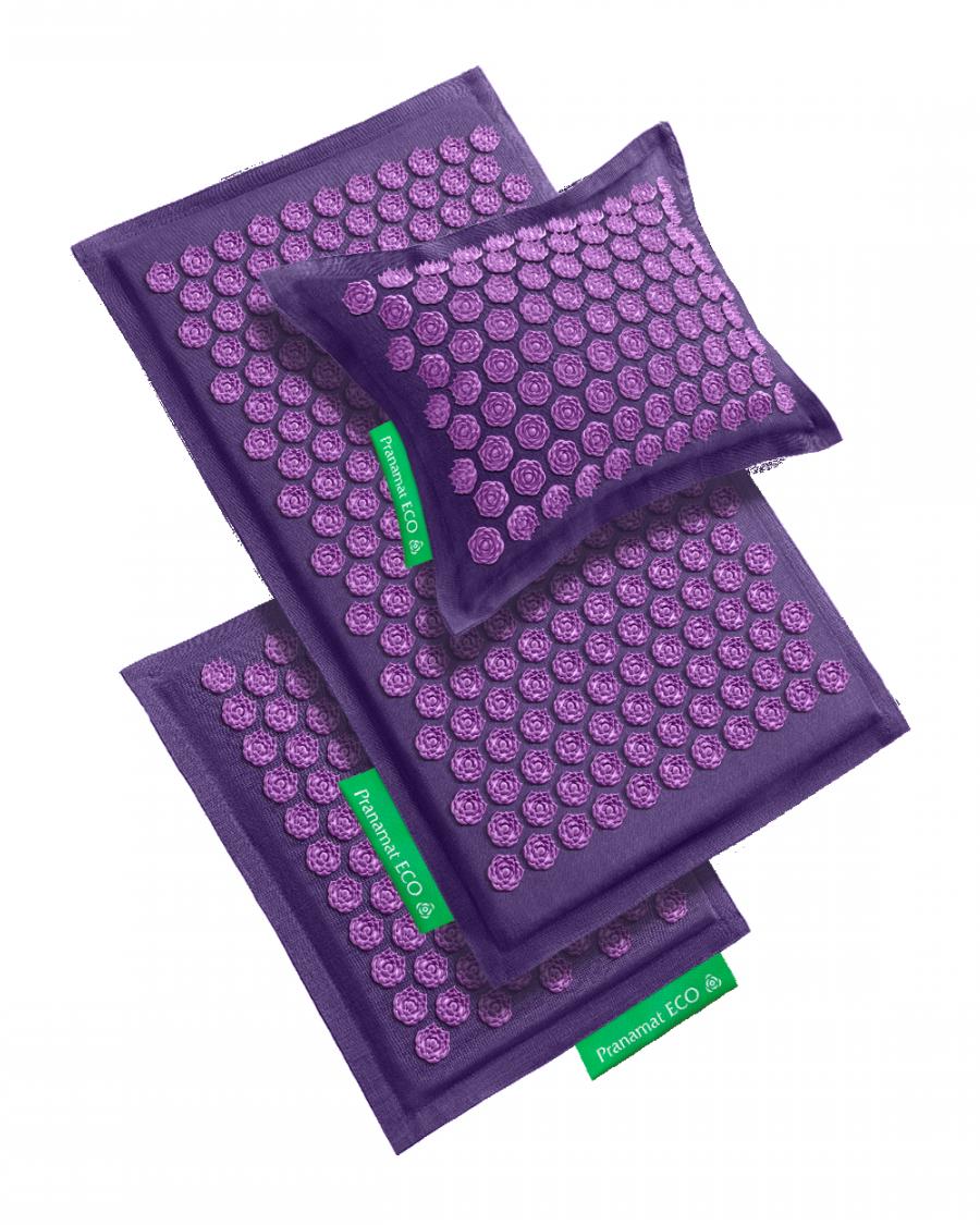 Pranamat ECO Set (Mat + Pillow + Mini) Lavender & Lavender